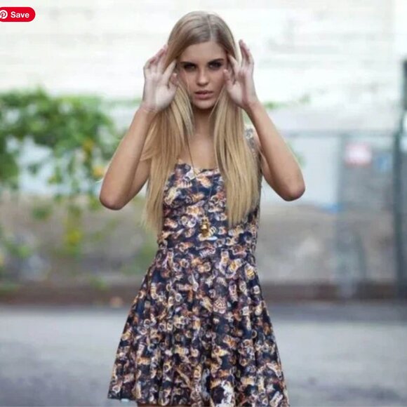 Blackmilk Bees Skater Dress - Picture 1 of 4